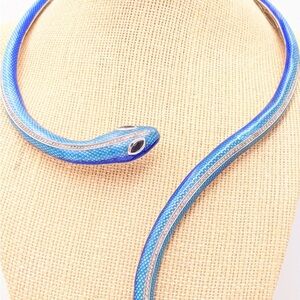 Blue and Silver Reptile Habitat Ornament